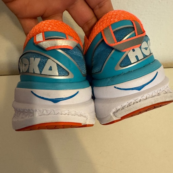 Hoka One One Odyssey Women’s Blue Orange Running Sneakers Size 8.5 - Picture 9 of 9